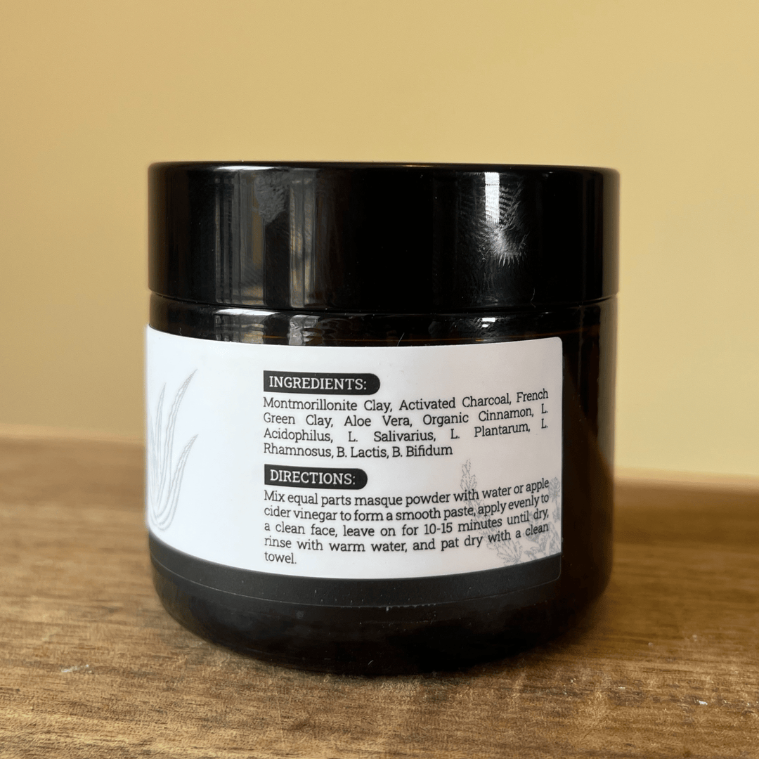 Detoxifying Face Mask charcoal probiotic deep cleansing