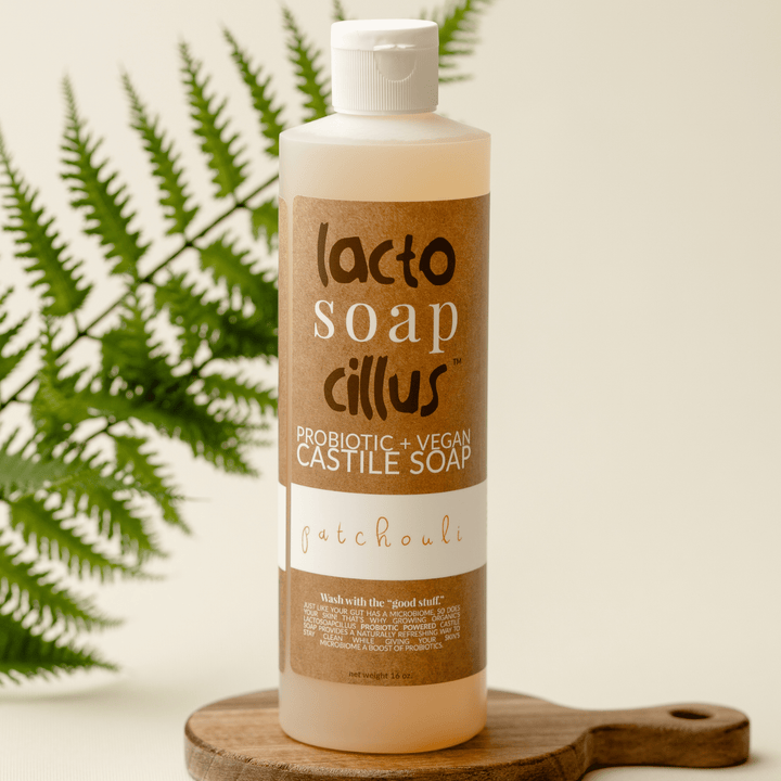 Patchouli / 16 oz Liquid Castile Soap natural and organic skin cleanser