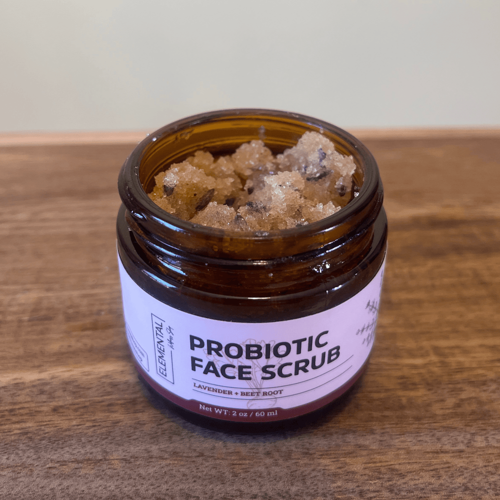 Probiotic Face Scrub natural exfoliator gentle face care