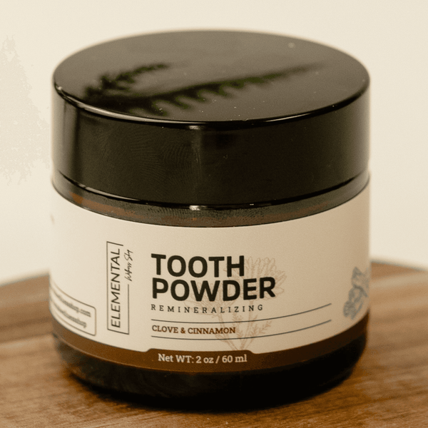 Herbal Remineralizing Tooth Powder natural fluoride-free care