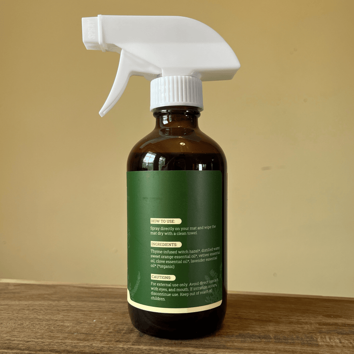 Natural Yoga Mat Cleaner organic yoga mat spray bottle